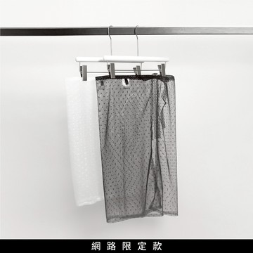 SO NICE【特惠】法式波點網紗罩裙｜白/黑｜都會時尚女裝【8643S025】