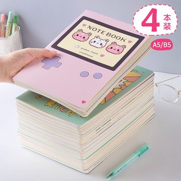 小槑同學 b5軟面抄學生用可愛少女大學生考研課堂筆記本子簡約文藝a5軟抄本初中生高中文具錯題本韓國小清新