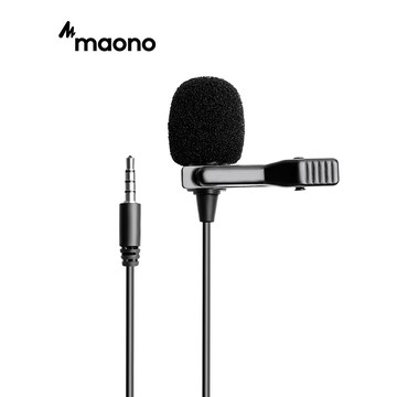 Maono AU402 領夾式麥克風全向電容式領夾麥克風用於數碼相機單反相機手機錄音採訪