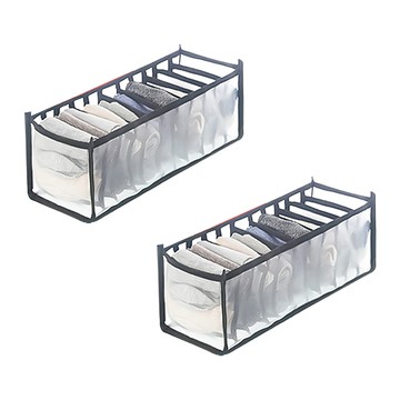 小麥購物 衣物收納格 11格 L1017  32 x 12 x 12cm  2個  灰色