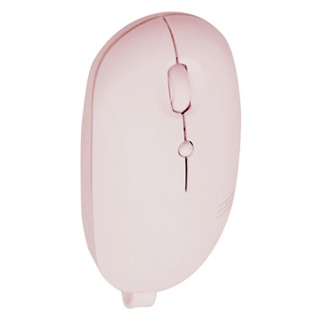 actto LED 無線藍芽滑鼠 雙模式 藍牙+USB 3段DPI靈敏度 靜音按鍵  玫瑰粉