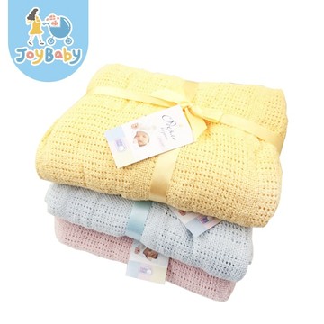 JOYBABY 洞洞毯 包巾 嬰兒被針織透氣蓋毯 90x120CM