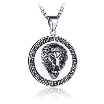 【巴黎精品】現貨+預購 鈦鋼項鍊鈦鋼吊墜-獅頭街頭嘻哈男飾v1ak16