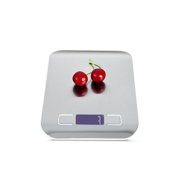 Mega 廚房不鏽鋼髮絲紋電子秤 單位選擇: b / oz / g / kg / ml  A0040181-01  銀色  5kg