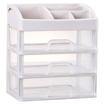 Better Buys 多用途化妝品收納抽屜式整理盒 23.3 x 17 x 26.8cm 3層  1個  透明色