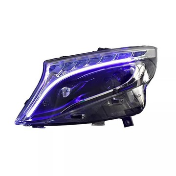 (質量保固）龍鼎賓士V級威霆vito一抹藍LED大燈總成LED日行燈250新V260METRIS
