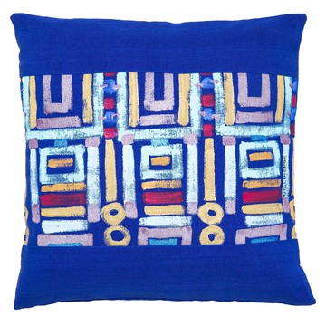 Le Botteghe su Gologone Cotton Hand Painted Indoor Cushion 60x60 cm