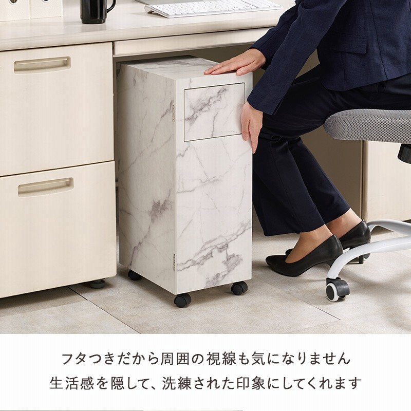 大理石調 木目調 ダストボックス キャスター付き 15l ゴミ箱 おしゃれ リビング ふた付き キッチン スリム インテリア コンパクト 15リットル ペール付き 通販 Lineポイント最大0 5 Get Lineショッピング