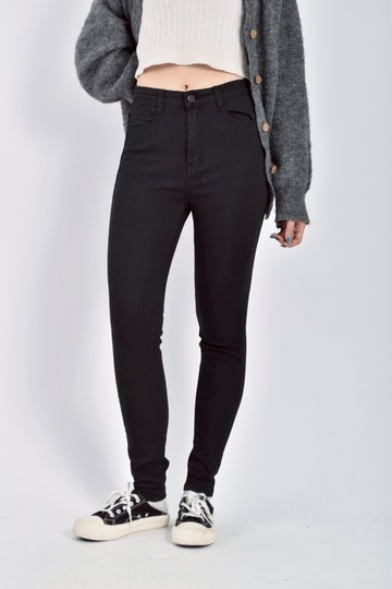 加購優惠(M) i jeans高腰丹寧牛仔黑色長褲