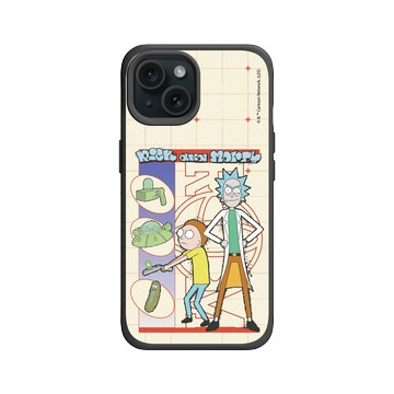iPhone 15 SolidX 黑 - 瑞克和莫蒂 Rick and Morty - 瑞克和莫蒂-最堅強的船員