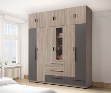 【歐風別館】華沙7.5尺組合衣櫃【基隆至台中免運費】