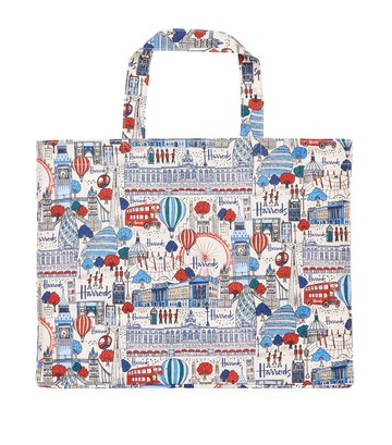 Harrods Pretty City Grocery Shopper Bag