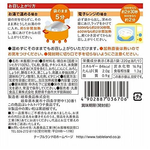 丸善食品工業 テーブルランド スープにこだわった 参鶏湯風粥 220g ×12個