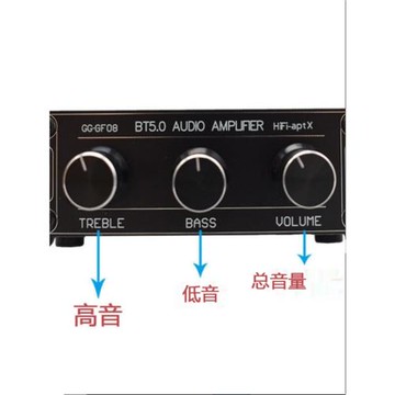 TPA3116D2 雙聲道藍牙5.0立體聲50Wx2家用功放機帶有線輸入