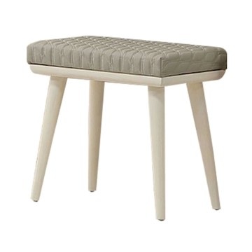 文創集 奧斯巴1.4尺貓抓皮革實木腳化妝椅凳-43x30x45cm免組