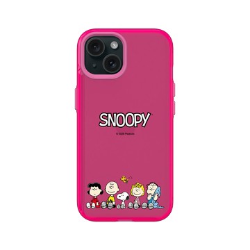 iPhone 15 Clear 粉漾桃 - 史努比 Snoopy - 經典-Snoopy齊聚時光