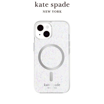 【kate spade】iPhone 15 (iPhone16e通用)MagSafe 精品手機殼 銀河星鑽