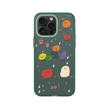 iPhone 15 Pro Max Clear 憂墨綠 - 咻咻熊 XiuXiubear - 阿泥與蔬菜好朋友