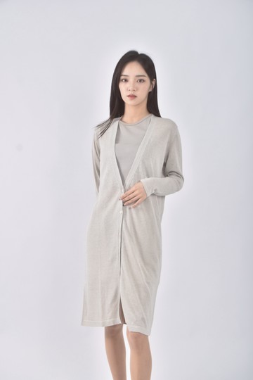 (M) icb質感V領灰色罩衫