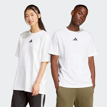 ADIDAS 愛迪達 阿迪達斯 圓領 印花 T恤 男短袖上衣-白色 M L G ENG TEE-JP1527