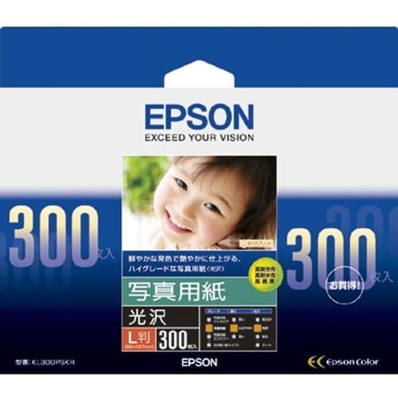 エプソン EPSON 写真用紙光沢 L判 300枚 KL300PSKR