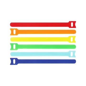 infotec 彩色超薄魔鬼氈束線帶 電腦線材整理  1入