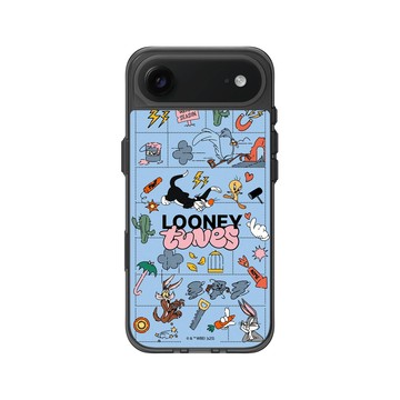 iPhone Air Clear (相機按鈕) 酷墨灰 - 樂一通 Looney Tunes - 歡樂追逐