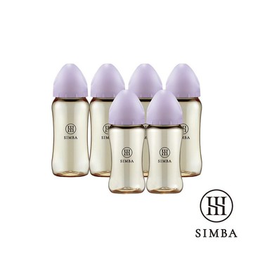 小獅王辛巴 全齡適用-蘊蜜鉑金PPSU寬口防脹氣奶瓶(4大2中)(紫芙) 2460元