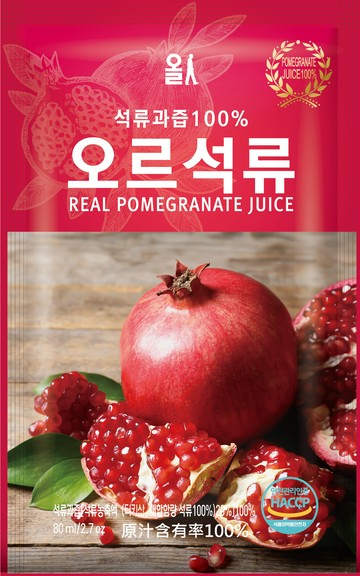 [OR] Orin石榴汁 -  (80g*100包/箱)-[OR] Orin石榴汁 - (80g*100/箱)
