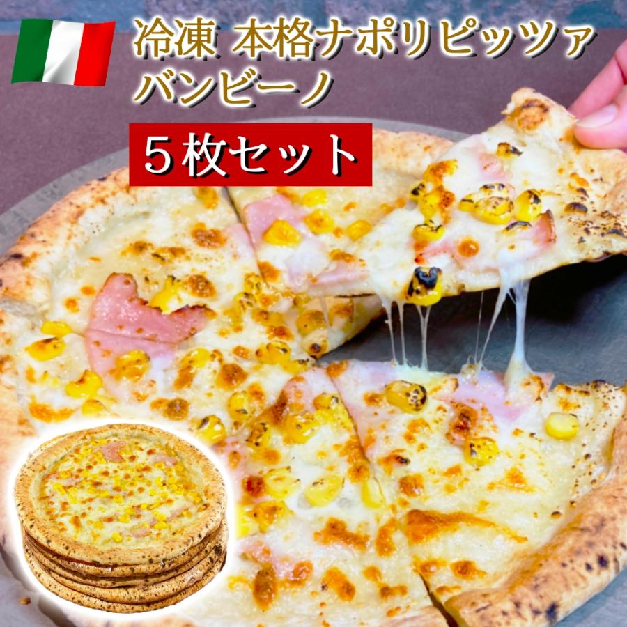 ピザ イタリア屋タニーチャ 長時間低温発酵 生地がおいしい 冷凍 ピッツァ バンビーノ 5枚セット 22cm  送料無料 本格 ナポリタイプ ピザ