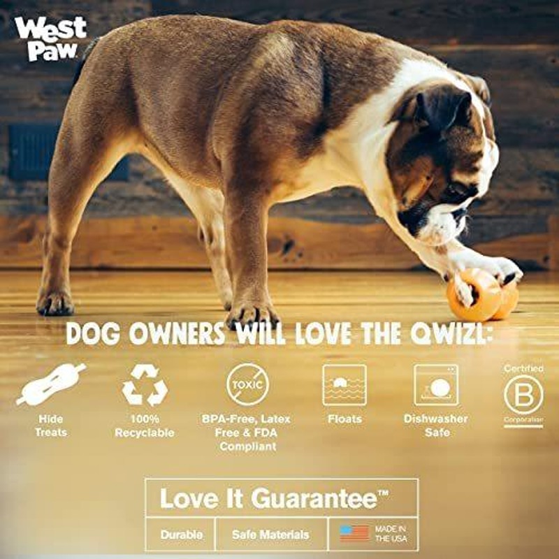 West Paw ゾゴフレックス クイズル 犬 おもちゃ ペット用品 おやつ隠し 犬 知育玩具 犬用品 水に浮く 犬 おもちゃ 噛 - ペット用品