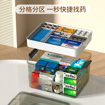 熱銷/免運費 藥箱家庭裝大號急救包收納盒便捷手提藥盒多功能柜分裝多層大容量