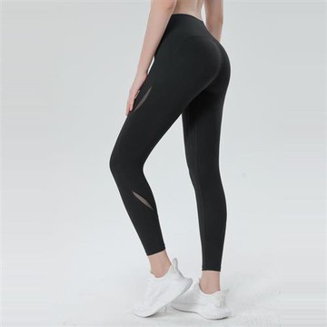 【巴黎精品】現貨+預購 女瑜珈褲運動長褲居家健身瑜珈服親膚透氣速乾-緊身高腰收腹拼接女褲子a1jn37