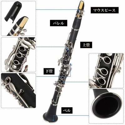 クラリネット ケース 付 10 リード 本体セット 17キー B