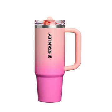 STANLEY 防漏吸管隨手杯 0.88L / 牡丹粉