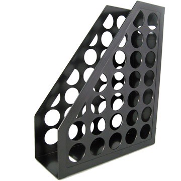 WIP開放式圓孔雜誌箱/AMF6800-2/黑/2入/組