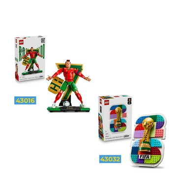 LEGO Editions 43016 Cristiano Ronaldo－足壇傳奇+43032 FIFA World Cup 2026 官方會徽
