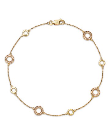 Bloomingdale's Fine Collection Diamond Circle Bracelet in 14K Yellow Gold, 0.25 tcw