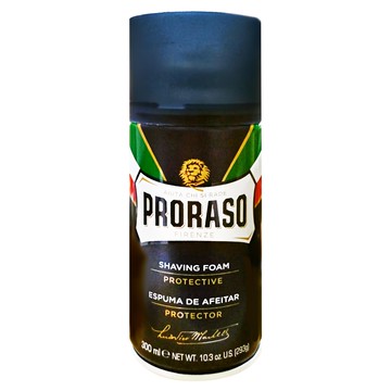 PRORASO 藍標 刮鬍泡 舒緩防護 含蘆薈維生素E 深層保濕滋潤  300ml  1罐
