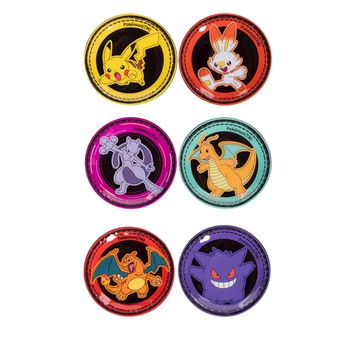 【IMPACT】寶可夢徽章三組任選-皮卡丘、炎兔兒(二入)/超夢、快龍(二入)/噴火龍、耿鬼(二入) Pokemon