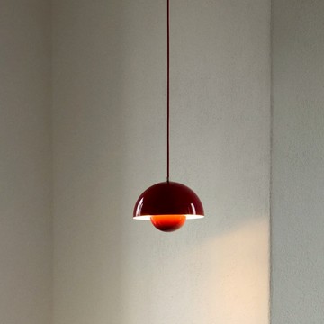 丹麥 &Tradition Flowerpot VP1 小型吊燈 罌粟紅