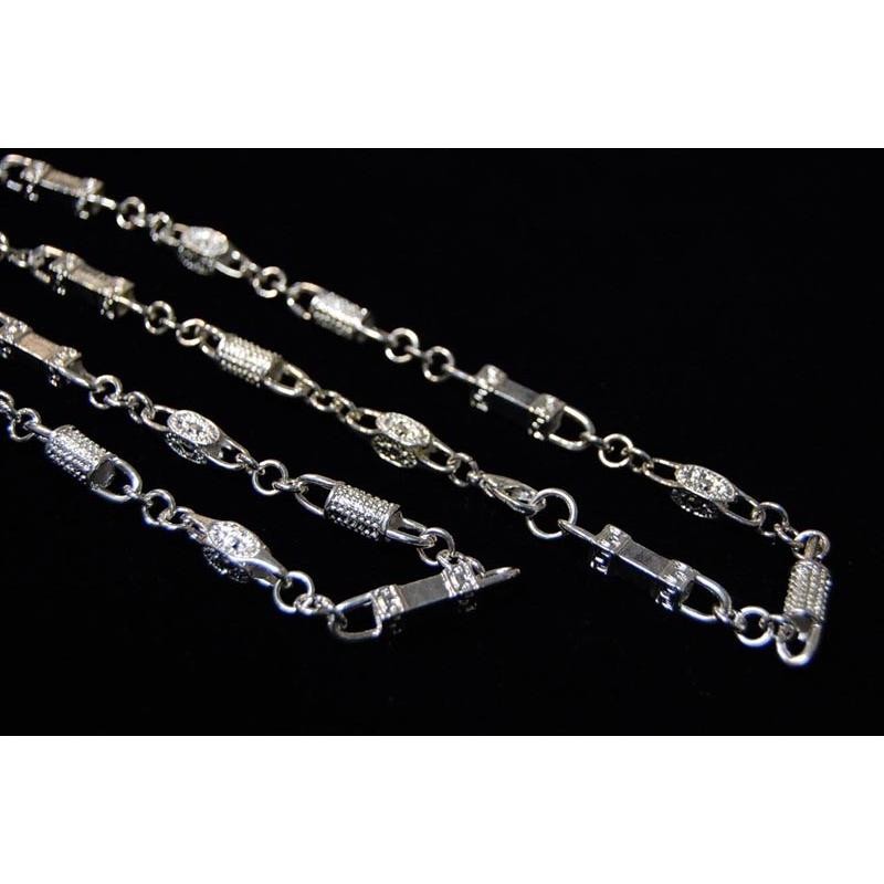 セール】 BLING HIPHOP JEWELRY 75cm シルバー 925 プレーティング