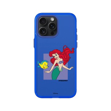 iPhone 15 Pro Max Clear 激光藍 - 迪士尼-公主系列 Disney Princess - 公主專屬系列-小美人魚 愛麗兒