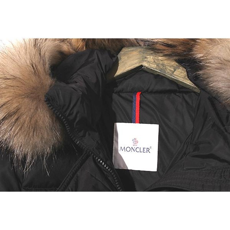 中古 美品 MONCLER モンクレール KHLOE ラクーンファー ダウンコート ...