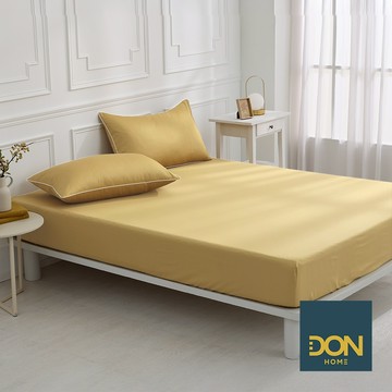 DON 時光漫旅300織長絨棉床包枕套組｜暮垣黃｜(雙人/加大)