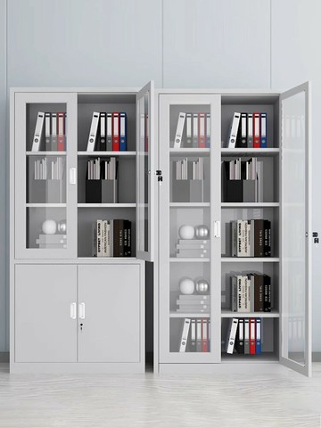 辦公室文件柜鐵皮資料柜員工儲物更衣柜檔案鐵柜帶鎖財務憑證柜子/文件櫃/資料櫃/檔案櫃/辦公櫃/儲物櫃/收納櫃/置物櫃/更衣櫃/多層櫃/公文櫃