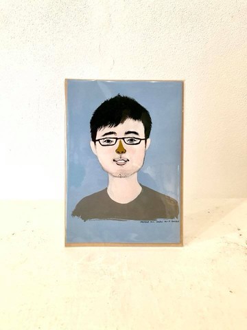 獨特美術風格 客製人像-1人 似顏繪肖像 生日/情人節/結婚/聖誕節