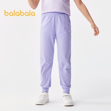 巴拉巴拉女童長褲兒童休閒長褲夏裝中大童長褲速乾運動洋氣抽繩長褲潮