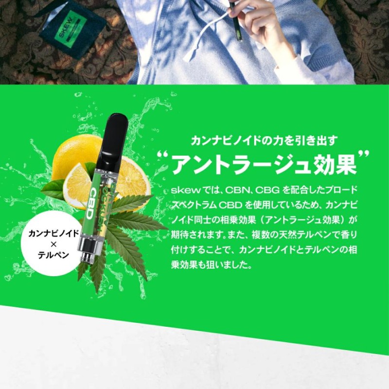 CBD リキッド 85％ スターターセット 1ml 850mg skew ベイプ 高濃度