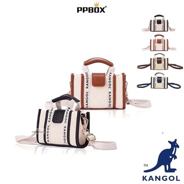 KANGOL 袋鼠 TOTE BAG 帆布手機包 限定款 63258703 包包 帆布包 白色小包 迷你包 日韓穿搭